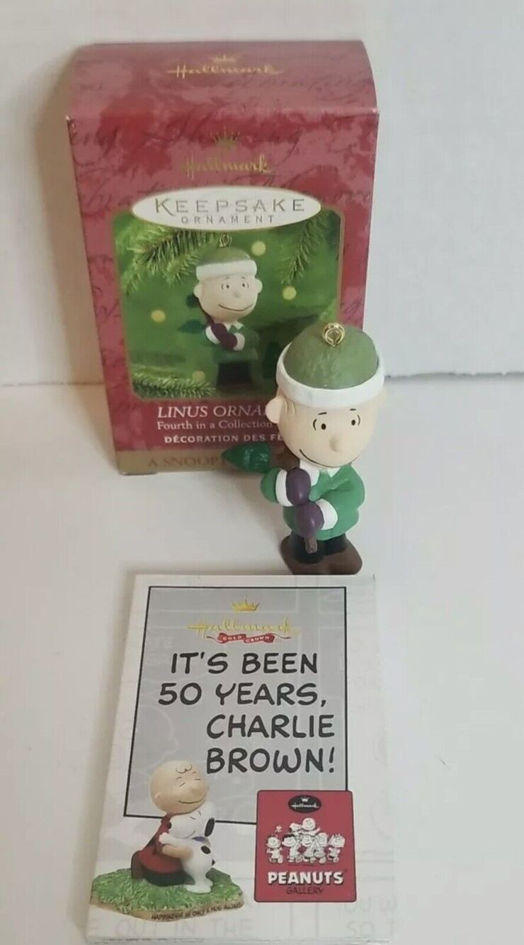 Hallmark Keepsake Snoopy LINUS Ornament 2000 A Charlie Brown Christmas 50th